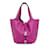 Picotin Hermès HERMES HandtaschenLeder Pink  ref.1221777