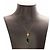 Autre Marque Gold, Collana con pendente in tormalina e corallo D'oro Arancione Verde oliva