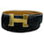 Hermès Hermes H Schwarz Leder  ref.1222037