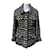 Chanel Taglia giacca planisfero in tweed bianco e nero 38 fr Cotone  ref.1222132