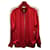 Moncler Camicia Track Jacket em Viscose Vermelha Vermelho Poliéster  ref.1222148