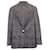 Alexander Wang Checked Single Breasted Blazer in Grey Polyester  ref.1222153