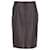 Hermès Hermes Knee-Length Pencil Skirt in Brown Leather  ref.1222161