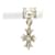 Chrome Hearts Boucles d'oreilles pendantes croix en argent Métal Argenté  ref.1222221