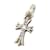 Chrome Hearts Colgante de plata con cruz de diamantes Metal  ref.1222222