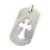 Chrome Hearts Dog Tag Cross Silver Pendant Silvery Metal  ref.1222226