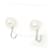 Mikimoto 18Boucles d'oreilles clips K Pearl Métal Blanc  ref.1222233