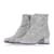 SAINT LAURENT  Ankle boots T.eu 37 glitter Silvery  ref.1222290