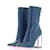 DIOR  Boots T.eu 37 Patent leather Blue  ref.1222292