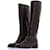 Bottes PRADA T.UE 37 Cuir Marron  ref.1222318