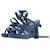 CHANEL  Sandals T.eu 37 leather Blue  ref.1222354