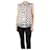 Dolce & Gabbana Weißes und schwarzes, durchsichtiges, gepunktetes Oberteil – Größe UK 12  ref.1222433