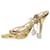 Attico Gold metallic strappy sandal heels - size EU 36 Golden Leather  ref.1222460