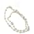 Chanel CC A14V Classic Crystal Logo Pearl Long Necklace Box Receipt Silvery Metal  ref.1222479