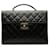 Sac d'affaires Chanel CC en cuir d'agneau noir  ref.1222501