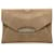 Givenchy Brown Medium Embossed Antigona Envelope Clutch Bag Beige Leather Pony-style calfskin  ref.1222536