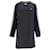 Tommy Hilfiger Vestido camisero de manga larga con detalle de cinta para mujer Azul marino Algodón  ref.1222581
