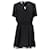 Tommy Hilfiger Womens Chiffon Smock Dress in Black Polyester  ref.1222585