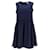 Tommy Hilfiger Vestido drapeado con cintura fruncida para mujer en poliéster azul  ref.1222593