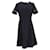 Tommy Hilfiger Womens Fitted Dress in Navy Blue Polyester  ref.1222605