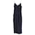 Tommy Hilfiger Robe portefeuille à col en V pour femme en polyester bleu marine  ref.1222607