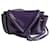 Bottega Veneta Becco shoulder bag in purple textured leather Patent leather  ref.1222623