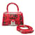 Balenciaga Graffiti Hourglass XS Handbag 592833 Red Leather Pony-style calfskin  ref.1222658