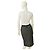 Autre Marque Falda de lana Narciso Rodriguez blanco y negro largo a la rodilla 40 - vista 2