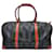 Fendi Pequin Pecan Boston Travel Bag with strap Brown Black Cloth  ref.1222683