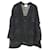 Ensemble double cardigan caraco avec appliques en maille noire Chanel Coton  ref.1222699