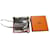 Clochette , neuer Hermès-Reißverschluss und Vorhängeschloss für Hermès-Staubbeutelbox Grau Stahl  ref.1222700
