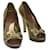 GUCCI Talons Hauts Cuir 37 Authentification ton or1487  ref.1222726