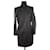 Maje Leather Over Dress Black  ref.1222760