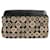 Chanel Black Beige Canvas CC Logo Clutch Cloth  ref.1222827
