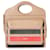 Mini borsa tascabile Burberry a righe in pelle marrone chiaro e multicolore Beige  ref.1222837
