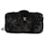 Chanel CC Pochette con catena di pelliccia nera Nero  ref.1222838