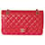 Timeless Chanel Mittelgroße Flap-Tasche aus dunkelrosa Lammleder Pink  ref.1222841