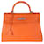Hermès Hermes Feu Togo Kelly 35 PHW Naranja Cuero  ref.1222855