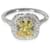 TIFFANY & CO. Anello di fidanzamento con diamante giallo Soleste in 18k Oro e platino 1.98 Oro giallo  ref.1222861