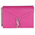 Saint Laurent Fuchsia Calfskin Cassandra Monogram Chain Bag Pink Leather  ref.1222867