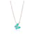 Van Cleef & Arpels Two Butterfly Pendant With Diamond & Turquoise  0.19 ctw Yellow gold  ref.1222872