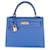 Hermès Epsom Bleu Royal Sellier Kelly 25 GHW Blau Leder  ref.1222873