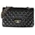 Chanel Black Lambskin Medium Classic lined Flap Bag Leather  ref.1222889