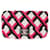 Chanel Fuchsia Navy White Lammfell-Emoticon-Einzelklappentasche Pink Weiß Mehrfarben Pelz  ref.1222934