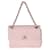 Classique Chanel tissé raphia rose blanc petit sac à rabat à bandoulière CC Paille  ref.1222970