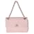 Timeless Chanel Bolso pequeño con solapa CC de rafia tejida en rosa y blanco Paja  ref.1222970