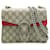 Gucci Mini Dionysus in camoscio rosso GG Supreme Marrone Tela  ref.1222980