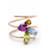 Autre Marque Tuttifrutti Rose Gold Ring. Orange Light green Light blue Dark purple Pink gold Diamond  ref.1223349