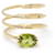 Autre Marque Spiralring aus Gold und Peridot. Hellgrün Gelbes Gold Diamant  ref.1223360