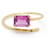 Autre Marque Ring RAY Turmalin und Gold. Dunkelviolett Gelbes Gold Diamant  ref.1223369